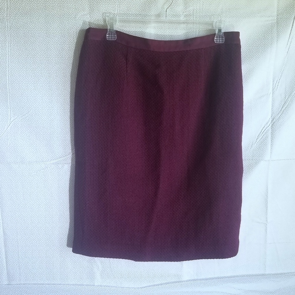 Boden Purple Wool Skirt